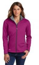 Eddie Bauer® Ladies Weather-Resist 100% Polyester Soft Shell Full Zip Jacket With Pockets